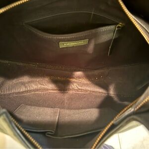 Anthropologie black leather handbag, like new condition